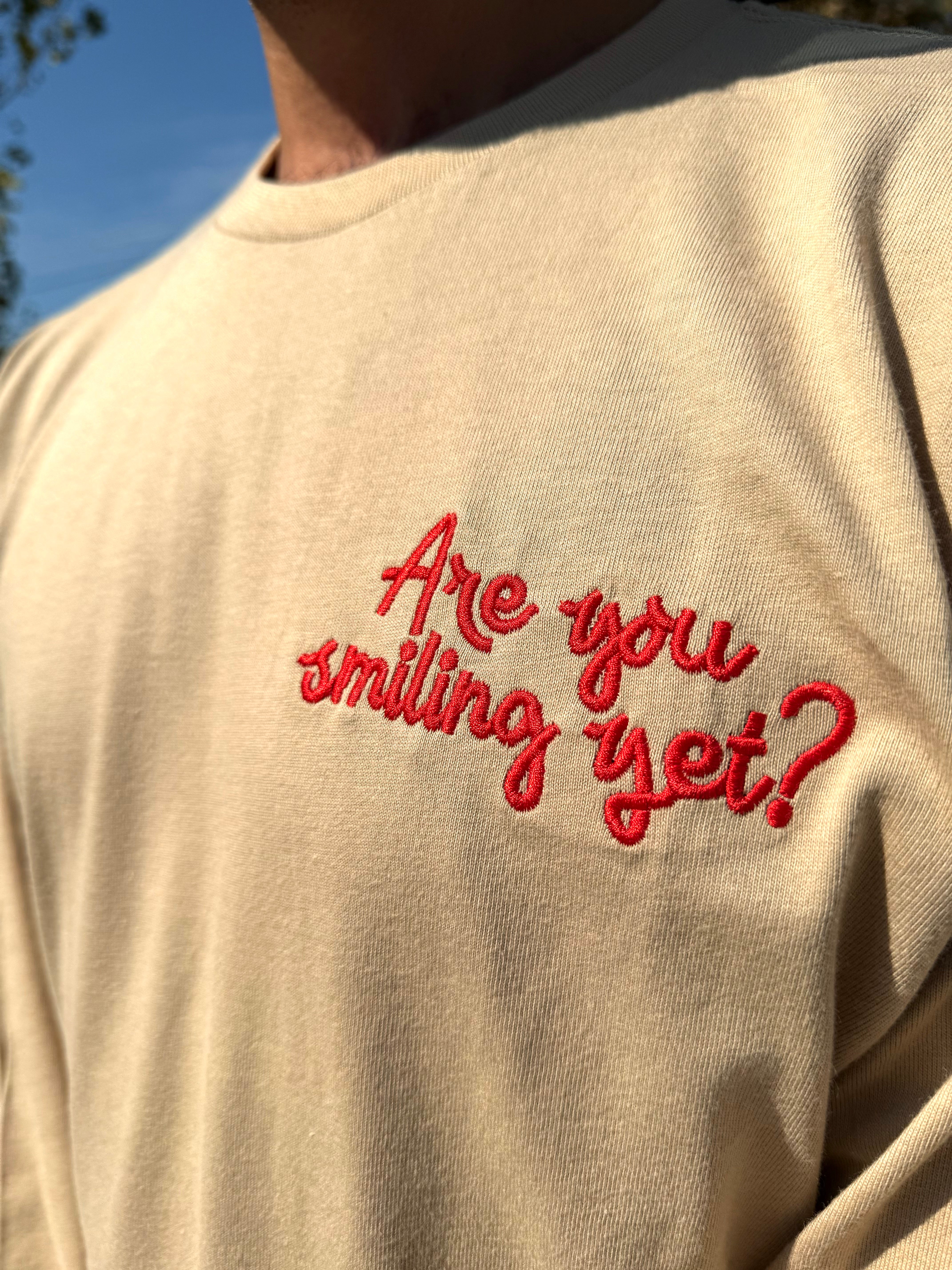 Are You Smiling Embroidered Long Sleeve