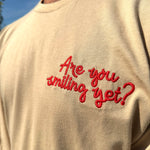 Are You Smiling Embroidered Long Sleeve